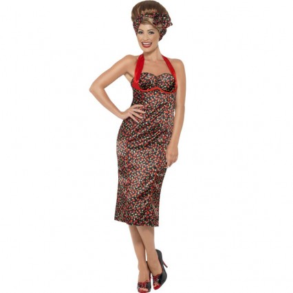 Women Costumes 1950s Womens Costume Rockabilly Costume for Carnival Party Women Costumes 1950s Womens Costume Rockabilly Costume for Carnival Party