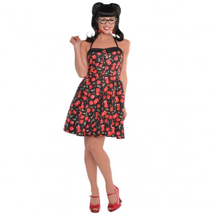 Women Costumes 1950s Womens Costume Rockabilly Dress for Carnival Party