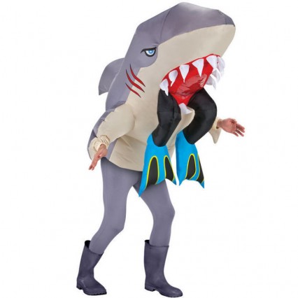 Inflatable Costumes Wholesale Man Eating Shark Halloween Inflatable Costumes for Party Inflatable Costumes Wholesale Man Eating Shark Halloween Inflatable Costumes for Party
