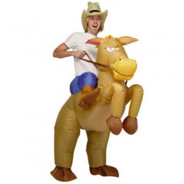 Inflatable Costumes Wholesale Riding on Horse Costumes Adult Inflatable for Party