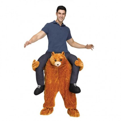 Ride On Costumes Wholesale Bear Carrying Man Costume Carry Me Mascot Fancy Dress for Party  Ride On Costumes Wholesale Bear Carrying Man Costume Carry Me Mascot Fancy Dress for Party