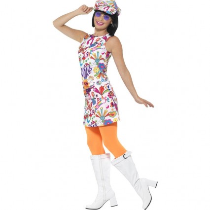 1960s Costumes Wholesale 60s Groovy Chick Womens Costume from China Manufacturer Directly