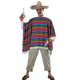 Mexican Costumes Wholesale Mexican Serape Adult Costume from China Manufacturer Directly