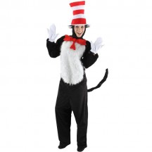 Dr Seuss Costumes Wholesale Adult Deluxe Dr Seuss Cat In The Hat Costume from China Manufacturer Directly