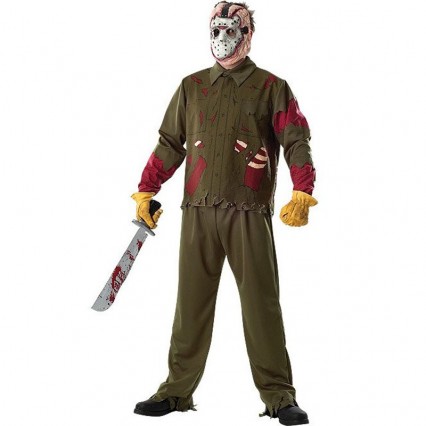Halloween Scary Costumes Wholesale Friday the 13th Jason Deluxe Mens Costume Wholesale from China Manufacturer Directly