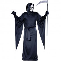 Halloween Scary Costumes Wholesale Ghost and Reapers Black Reaper Robe Halloween Mens Costume Wholesale from China Manufacturer Directly