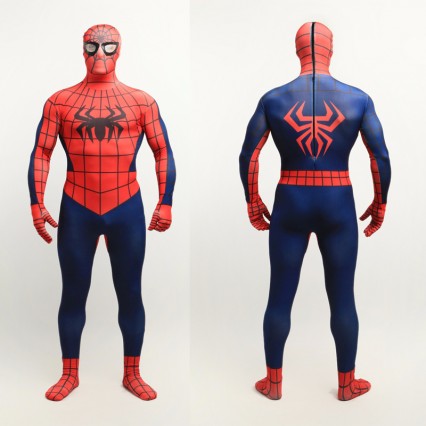 Superhero Comic Costumes Wholesale Classic Spiderman Leotard Onesie Halloween Cosplay Costume from China Manufacturer Directly