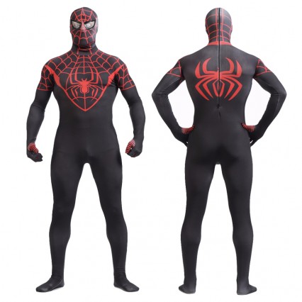 Superhero Comic Costumes Wholesale Halloween Black Spiderman Lycra Spandex Zentai from China Manufacturer Directly