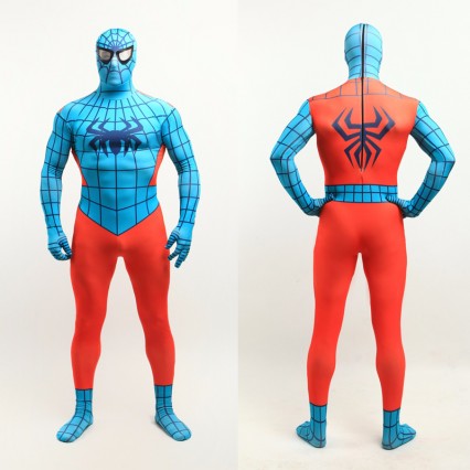 Superhero Comic Costumes Wholesale Halloween Blue Orange Lycra Spandex Zentai Suit Inspired by Spiderman Halloween from China Manufacturer Directly Superhero Comic Costumes Wholesale Halloween Blue Orange Lycra Spandex Zentai Suit Inspired by Spiderman Halloween from China Manufacturer Directly