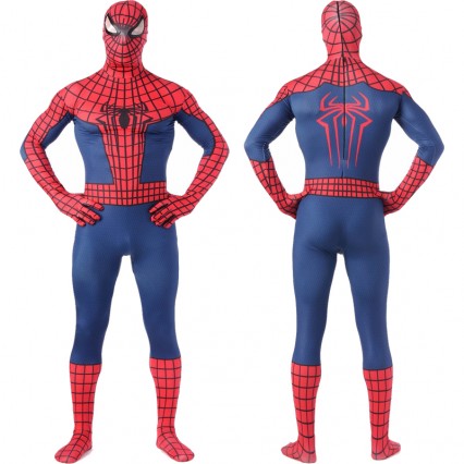 Superhero Comic Costumes Wholesale Two Toned Spiderman Costume Cosplay Superhero Lycra Spandex Zentai Suit Halloween from China Manufacturer Directly