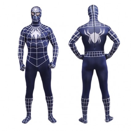 Superhero Comic Costumes Wholesale Navy Blue Spiderman Zentai Suit Halloween Lycra Spandex Super Hero Costume Halloween from China Manufacturer Directly Superhero Comic Costumes Wholesale Navy Blue Spiderman Zentai Suit Halloween Lycra Spandex Super Hero Costume Halloween from China Manufacturer Directly