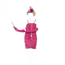 Women Costumes 1920s womens costume Flapper Costume Pink Fancy dress for Carnival Party