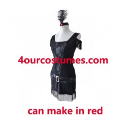 Women Costumes 1920s womens costume Jazz Flapper Red Fancy dress for Carnival Party