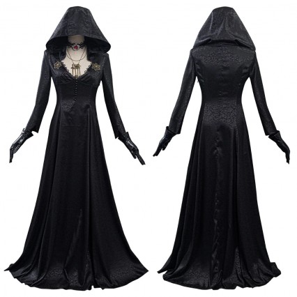 Resident Evil Village Lady Dimitrescu's Daughter Vampire Lady Dress Outfits Halloween Carnival Suit Cosplay Costume  Resident Evil Village Lady Dimitrescu's Daughter Vampire Lady Dress Outfits Halloween Carnival Suit Cosplay Costume