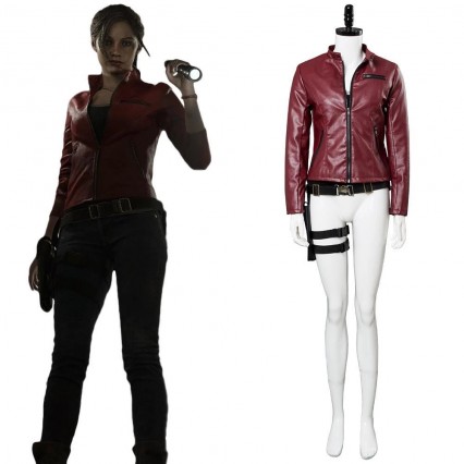 Video Game Resident Evil 2 Remake Claire Redfield Outfit Cosplay Costume Video Game Resident Evil 2 Remake Claire Redfield Outfit Cosplay Costume