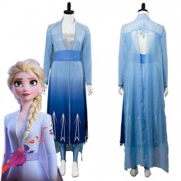 Halloween costumes wholesale Distributors Frozen 2 Princess Elsa Cosplay Costume