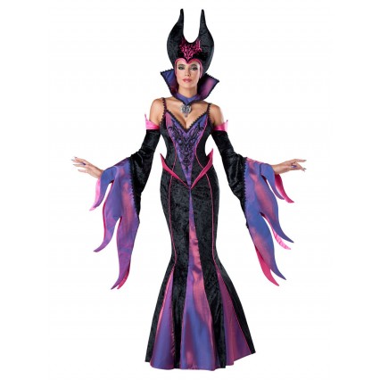 Halloween Evil Queen Costumes For Women Purple Color Block Sexy Choker Dress Polyester Holidays Costumes Halloween Evil Queen Costumes For Women Purple Color Block Sexy Choker Dress Polyester Holidays Costumes