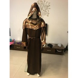 High Quality Brown Sorcerer Carnival Halloween Apparel Fancy Dress Party Sexy Costume Wholesale