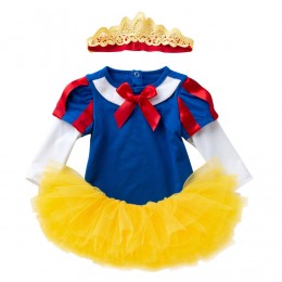 Baby Girl Clothes Costume Newborn Birthday Party Dress Tutus Jumpsuit Newborn Romper with Hair Band & Shoes
