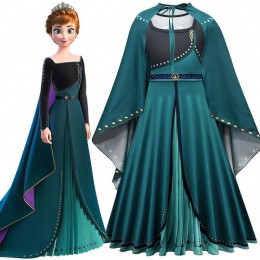 Anna Elsa Princess Dress For Girl Birthday Party Tulle Prom Gown Kids Helloween/Christmas Cosplay Snow Queen Coronation Costume