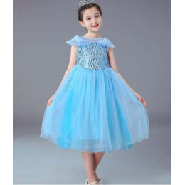 Baige Latest Tight Waist Girls Twirls Long Skirt Child Clothing Party Encanto Dress For Kids