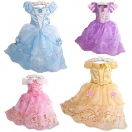 Kid Princess Dress Girl Summer Fancy Party Clothes Children Rapunzel Sleeping Beauty Christmas Carnival Costume