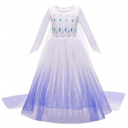 NEW Style Girls Princess Elsa Dress Ball Gown Birthday Kids Cosplay Helloween Clothing Tv/Movie Cosplay Costume