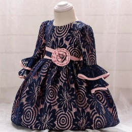 BAIGE Latest Children Dress Designs Girl Party Frock Kids Newborn Clothes L1858XZ