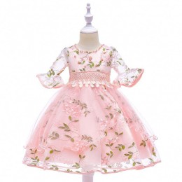 BAIGE New Model Dresses Wedding Girls Party Clothes For Children Baby Girl Frock L5015