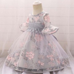 Girl Dress flower Princess Anna Elsa Halloween Costumes Dress Baby Girl Party Dress L5015XZ