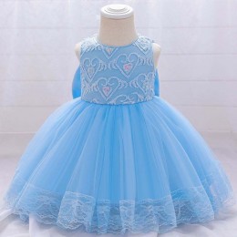 BAIGE Summer Baby Girl's Cute Bow Dress Children Party Fashion Dress Kids Princess Dress