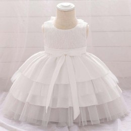 party dress 1 year girl new born baby bow frock girls Formal princess flower dresses