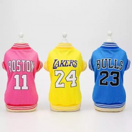 Amazon Hot Sale Chicago Bulls Clothing Sport Basketball Pet Dog Jerseys Apparel Vest
