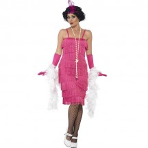 Women Costumes 1920s womens costume Long Flapper Costume Pink Fancy dress for Carnival Party  Women Costumes 1920s womens costume Long Flapper Costume Pink Fancy dress for Carnival Party