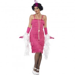 Women Costumes 1920s womens costume Long Flapper Costume Pink Fancy dress for Carnival Party  Women Costumes 1920s womens costume Long Flapper Costume Pink Fancy dress for Carnival Party