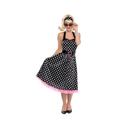 Women Costumes 1950s Womens Costume Twist and Shout Dress for Carnival Party