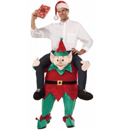 Ride On Costumes Wholesale Mens Myself On An Elf Ride On Costume Carry Me Mascot Fancy Dress for Party