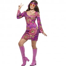 1960s Costumes Wholesale Woodstock Hippie Chick Womens Costume from China Manufacturer Directly