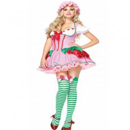 Disney Costumes Storybook Costume Wholesale Strawberry Shortcake Pretty Strawberry Womens Costume from China Manufacturer Directly