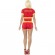 Deluxe Baywatch Lifeguard Womens Costume Back