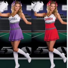 Occupation Costumes Wholesale Cheerleader Charming Cheerleader Sexy Womens Costume from China Manufacturer Directly