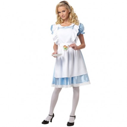 Events Occasions Costumes Wholesale In Wonderland Classic Alice in Wonderland Womens Fancy Dress Wholesale from China Manufacturer Directly