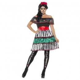 Halloween Scary Costumes Wholesale Day of the Dead Senorita Doll Womens Costume Wholesale from China Manufacturer Directly