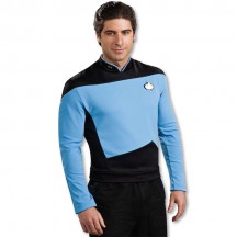 Movies Music TV Costumes Wholesale Star Trek Next Generation Spock Blue Shirt Deluxe Mens Costume from China Manufacturer Directly