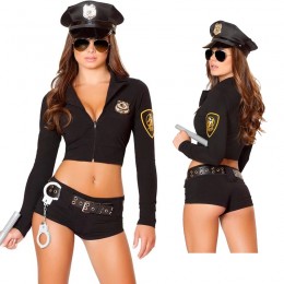 Occupation Costumes Wholesale Police and Military Police Hottie Costume from China Manufacturer Directly