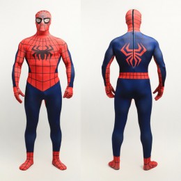 Superhero Comic Costumes Wholesale Classic Spiderman Leotard Onesie Halloween Cosplay Costume from China Manufacturer Directly