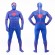 Halloween Blue Lycra Spandex Red Stripe Zentai Suit Inspired by Spiderman Halloween