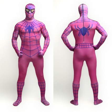 Superhero Comic Costumes Wholesale Red Wine Spiderman Lycra Spandex Full Body Zentai Suit from China Manufacturer Directly
