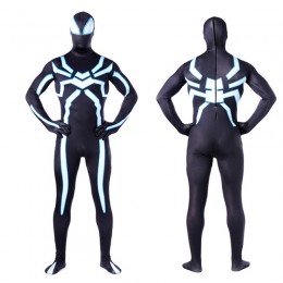 Superhero Comic Costumes Wholesale Zentai Suits League Of Legends Spider-Man Light Printed Leotard Onesie Cosplay Costume  Superhero Comic Costumes Wholesale Zentai Suits League Of Legends Spider-Man Light Printed Leotard Onesie Cosplay Costume