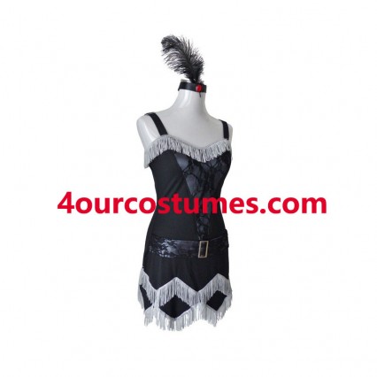 Women Costumes 1920s womens costume Flapper Costume Black Fancy dress for Carnival Party Women Costumes 1920s womens costume Flapper Costume Black Fancy dress for Carnival Party